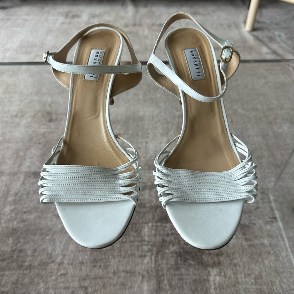 Fratelli Rossetti White Sandals with Ankle Strap